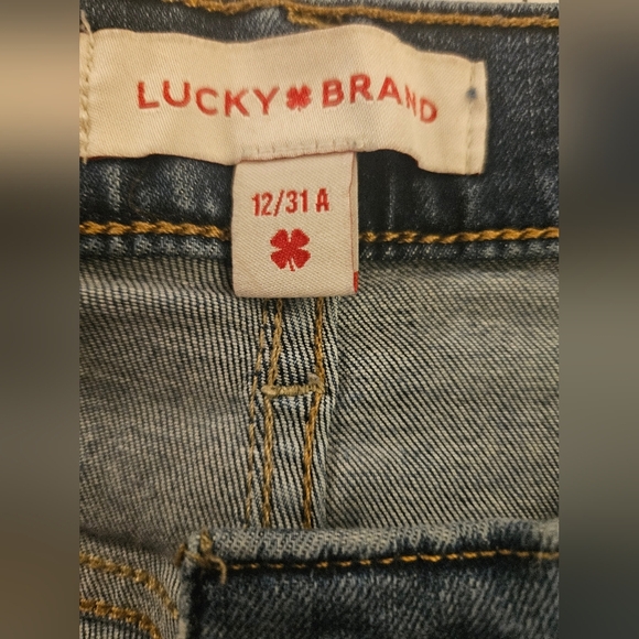 Women’s Lucky Brand Bridgette Exposed Button Fly Skinny Jeans~Size 12/31 - Picture 5 of 7